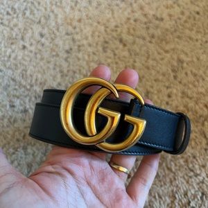 Gucci Black Womens belt womens size 90